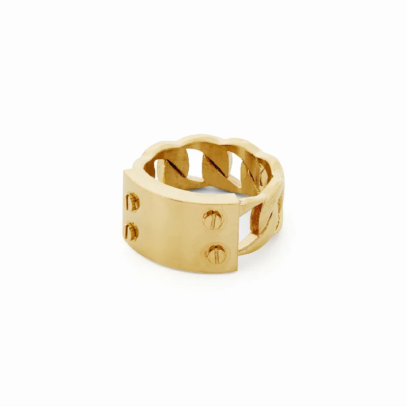 Vintage Gold Wedding Ring-Dolce Ring - Gold