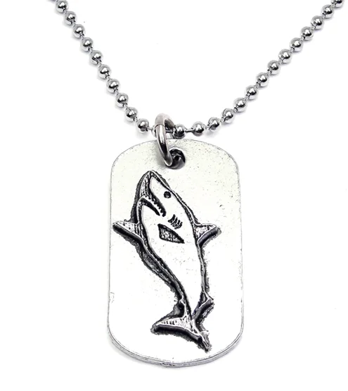 Star Pendant Necklace-Shark Catalog Dog Tag Necklace