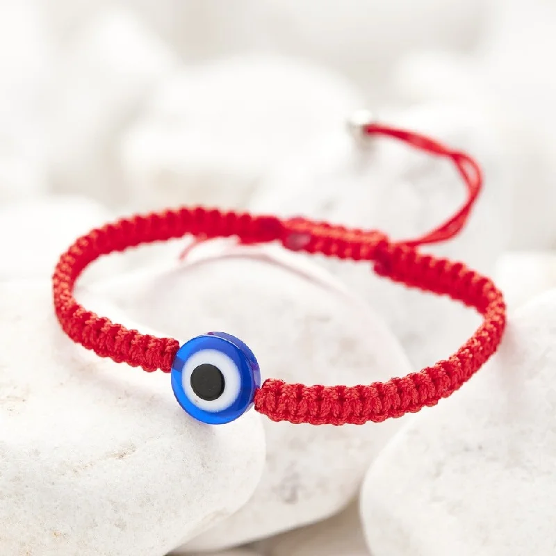 Custom Diamond Bracelet for Women-Classic Red String Evil Eye Bracelet