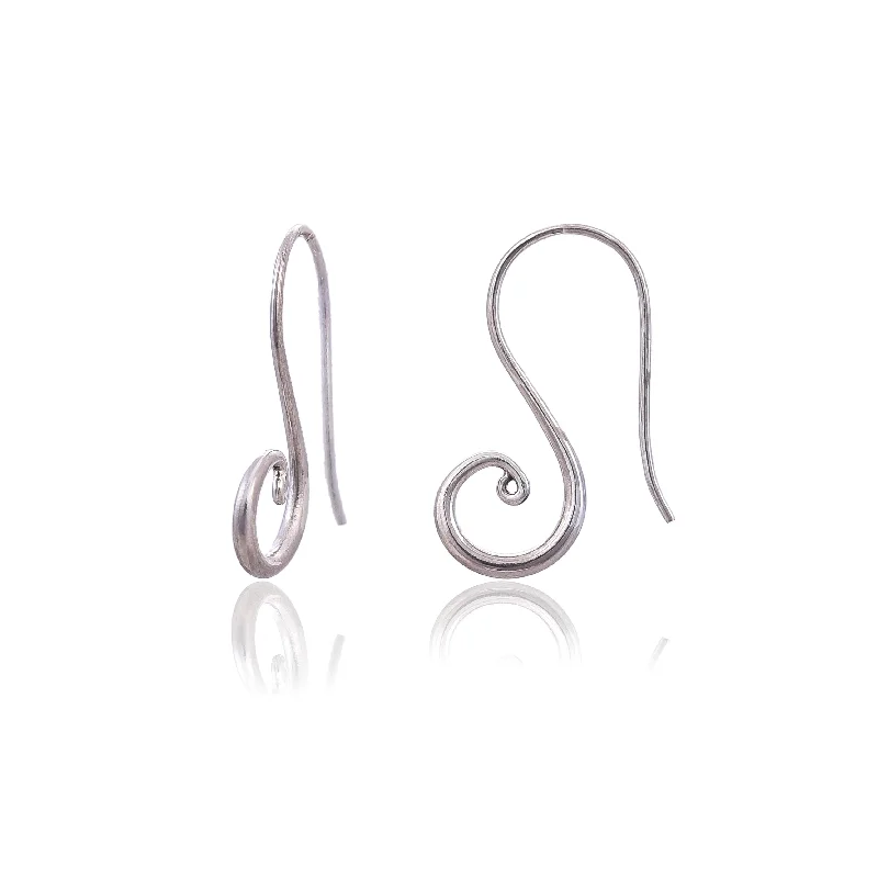 Sterling Silver Hoop Earrings-Silver Mountain Sterling Silver Hoop Earring