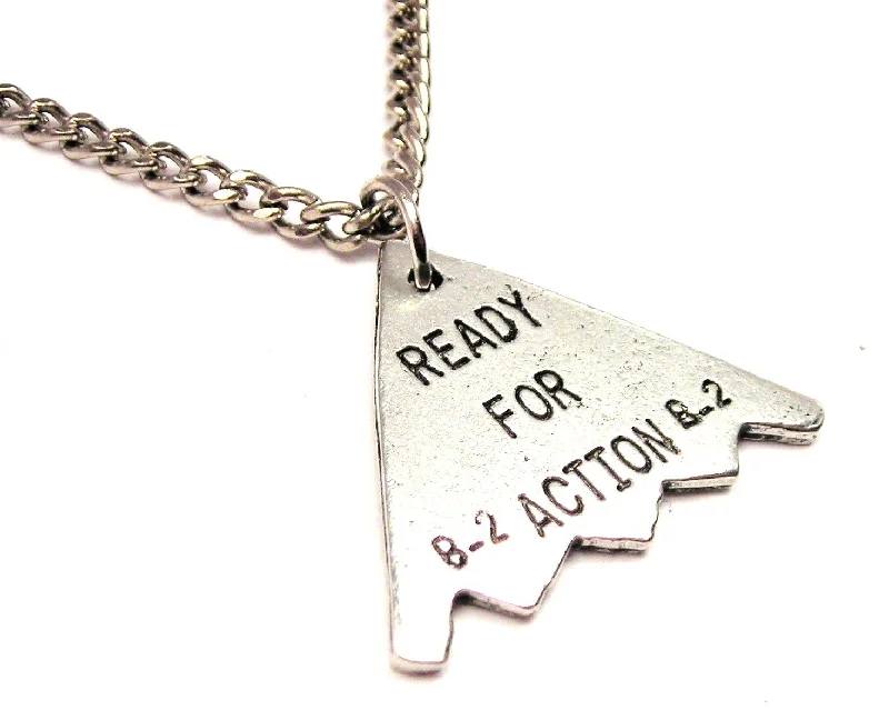 Gold Coin Necklace-B-2 Ready For Action Single Charm Necklace