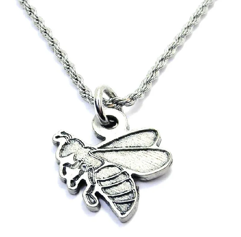 Luxury Wedding Necklace-Bee Hornet Single Charm Necklace