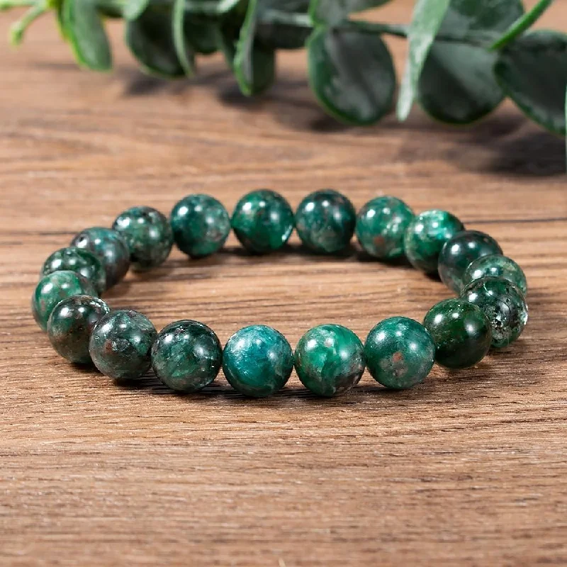 Adjustable Friendship Bracelet-Green Emerald Bead Bracelet