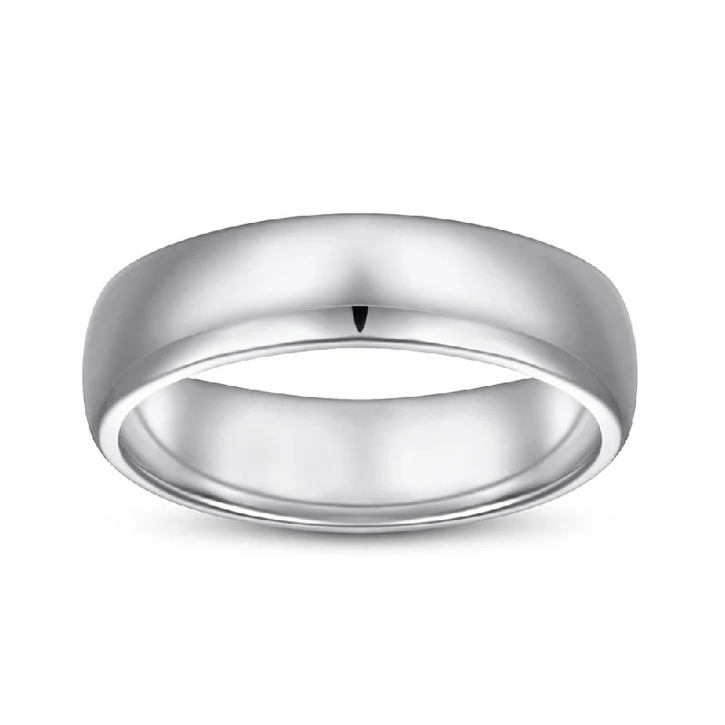 Custom Engagement Ring for Her-Simple Sterling Silver Wedding Band Ring | S925