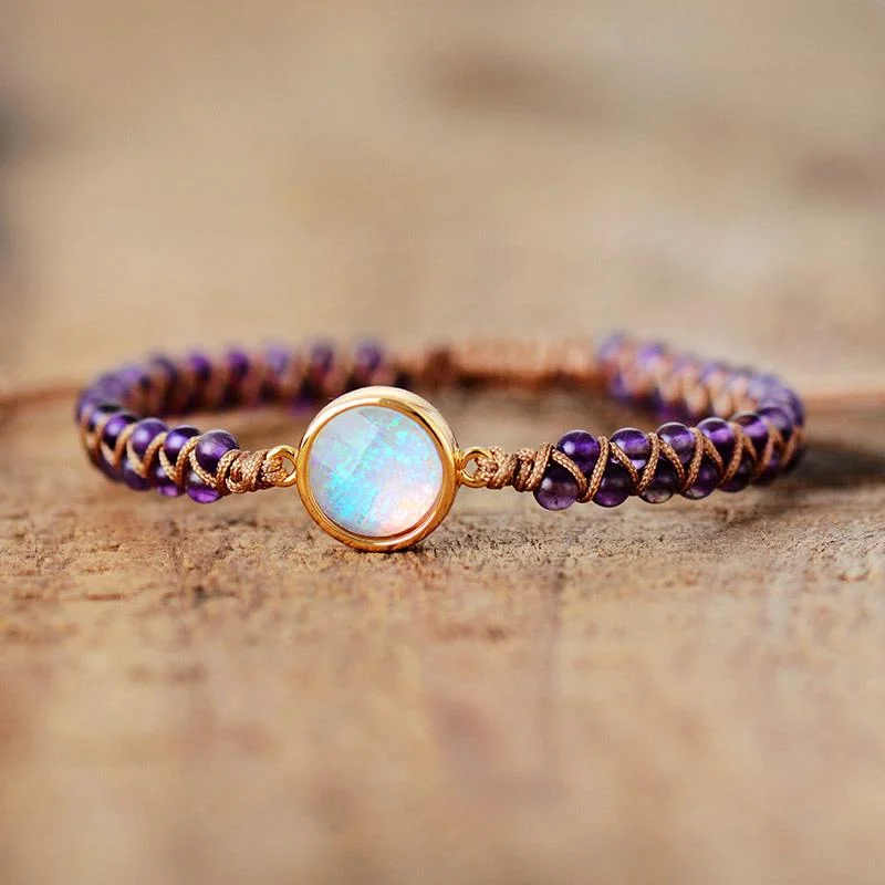 Gold Gemstone Bracelet-Opal Release Bracelet