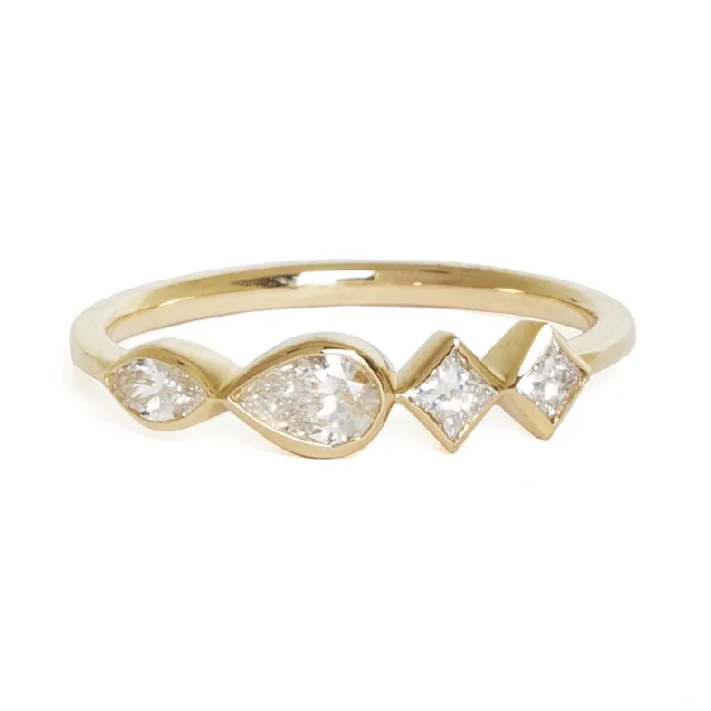 Luxury Wedding Ring-Multi Shape Diamond Ring