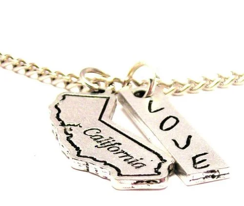 Luxury Chain Necklace for Women-California State Love Stick Necklace