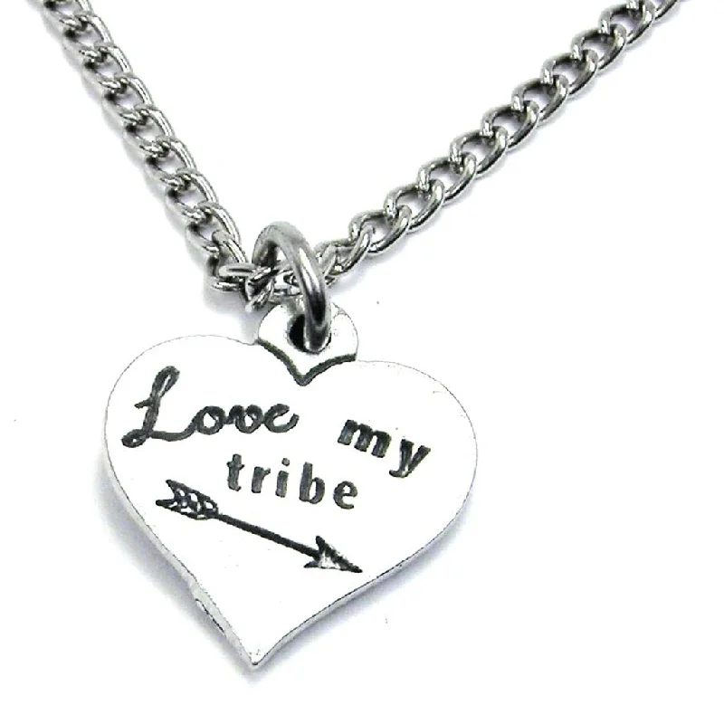 Black Onyx Necklace-Love My Tribe Single Charm Necklace