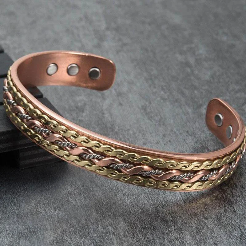 Colorful Stone Bracelet-Copper Vine Bracelet