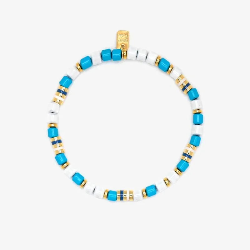 Classic Charm Bracelet-Pura Vida World Water Day Bead Bracelet