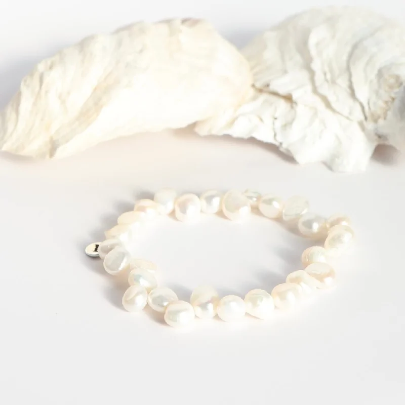 Customizable Gemstone Bracelet-Keshi Pearl Bracelet