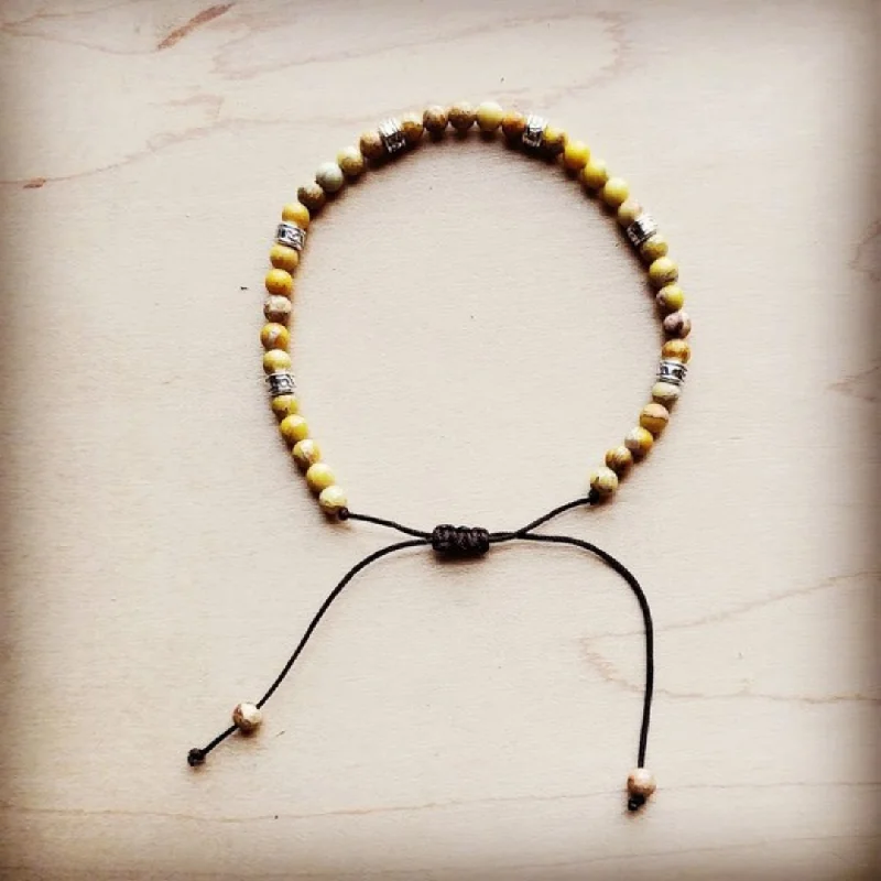 Custom Leather Bracelet-Jasper Bracelet