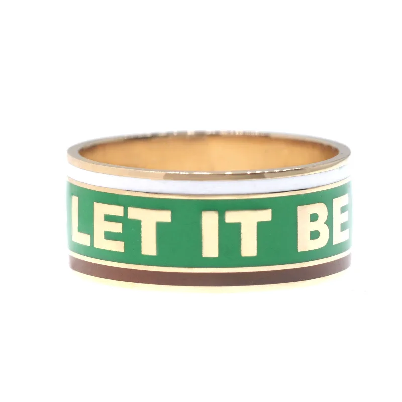 Minimalist Engagement Ring-Let It Be TriColor Band Ring