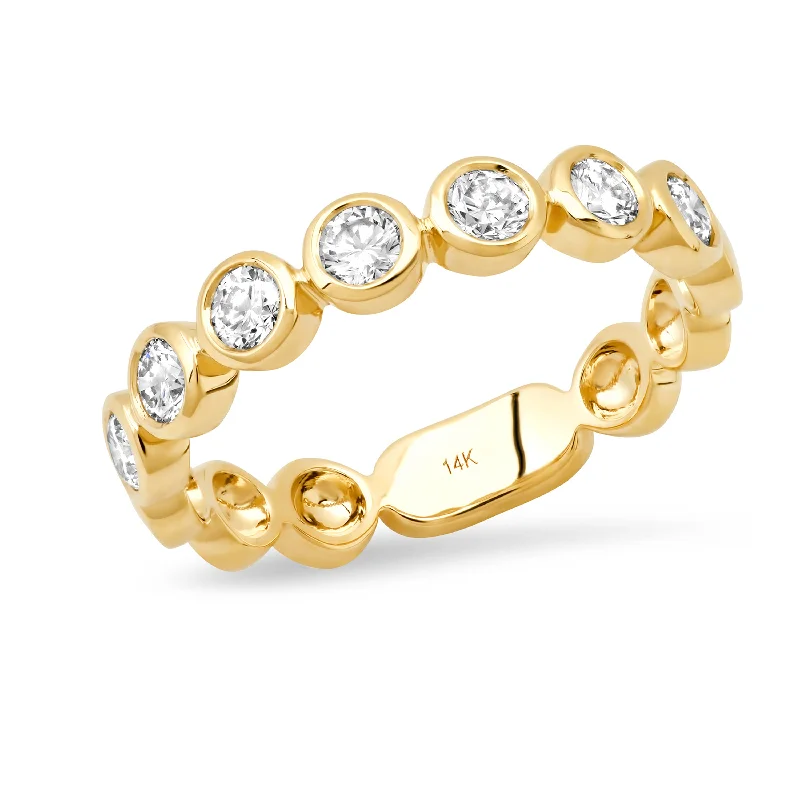 Fashion Ring for Women-Diamond Bezel Ring