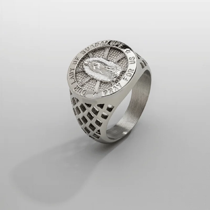 Custom Name Ring-Guadalupe Sovereign Ring (Silver)