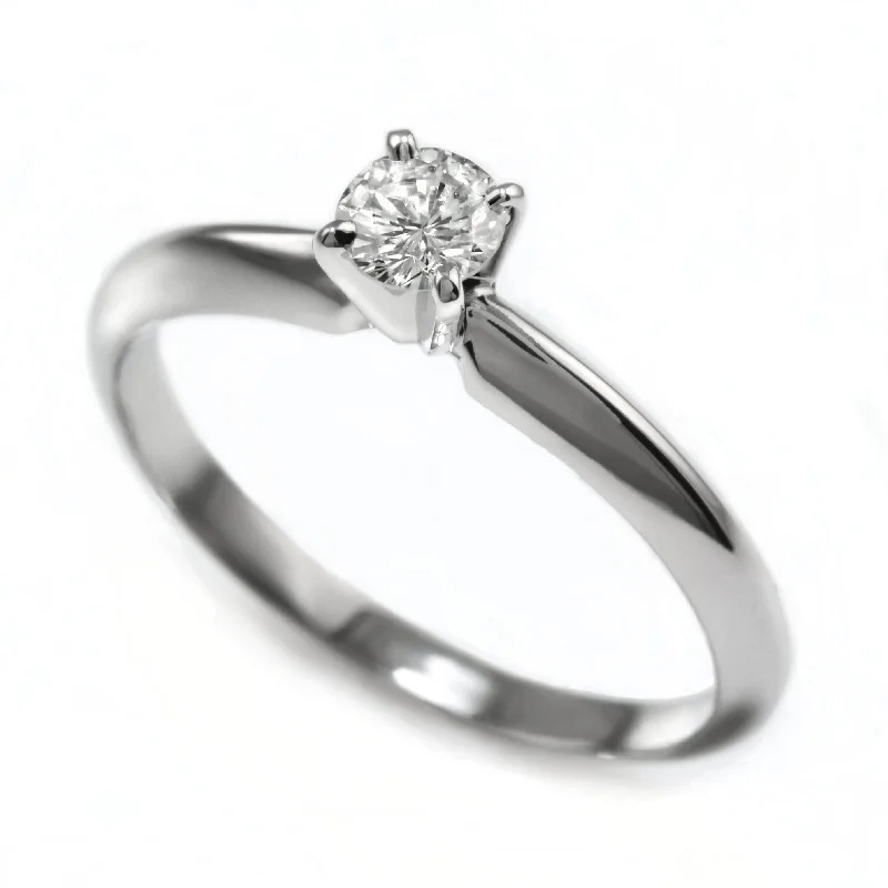 Personalized Couples Ring-.20 Carat Diamond Solitaire Ring