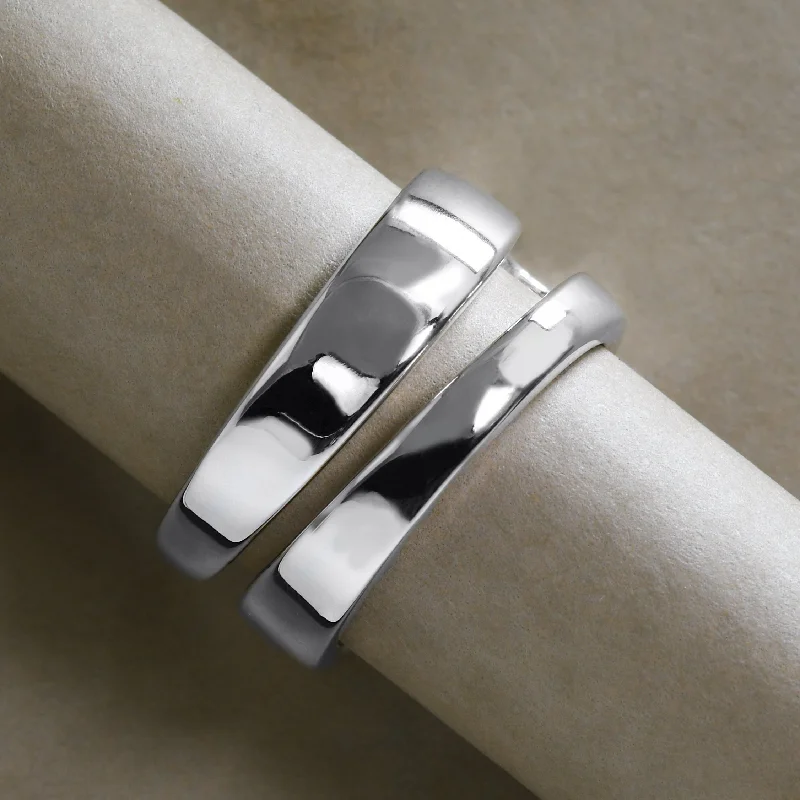 Luxury Wedding Band-Modern Split Band