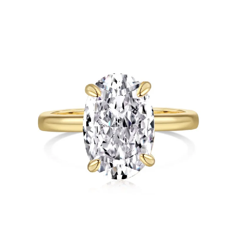 Handmade Engagement Ring-Oval Ring | S925 | CZ