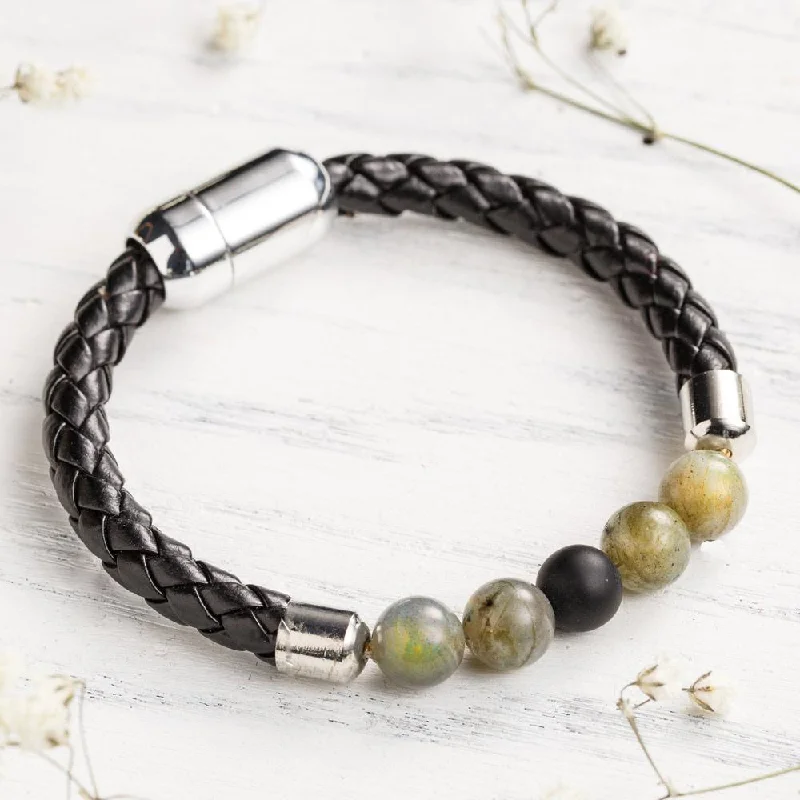 Handmade Gemstone Bangle-Strength Activation Bracelet