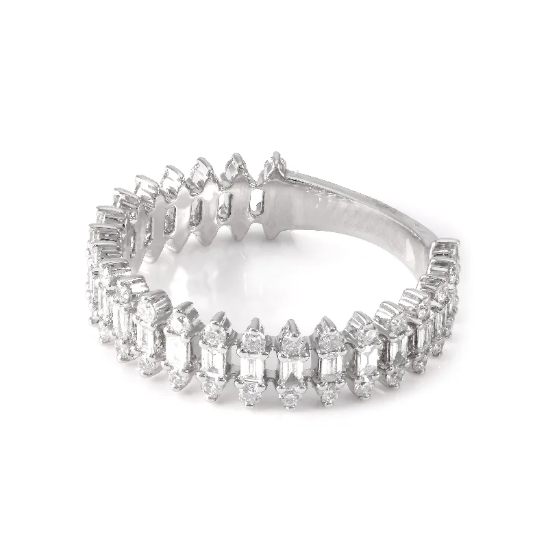 Luxury Wedding Ring-Baguette Diamond Ring