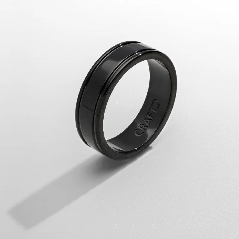 Luxury Diamond Engagement Ring-Band 2.0 Ring (Black)