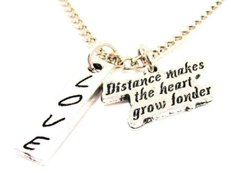 Classic Link Necklace-Distance Makes The Heart Grow Fonder Love Stick Necklace