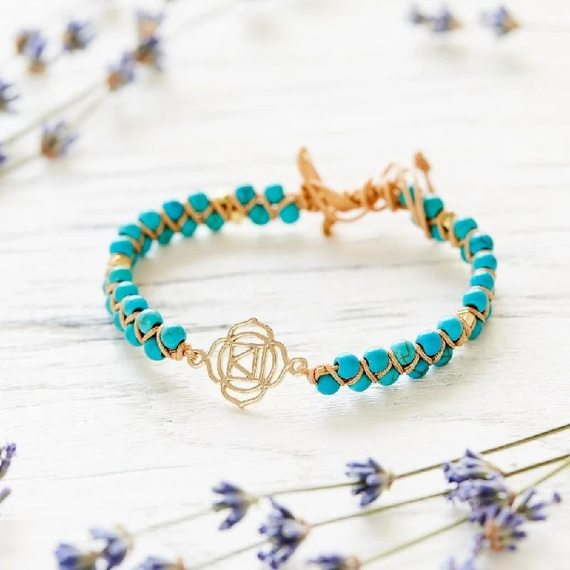 Classic Beaded Bangle-Reiki Charm Bracelet