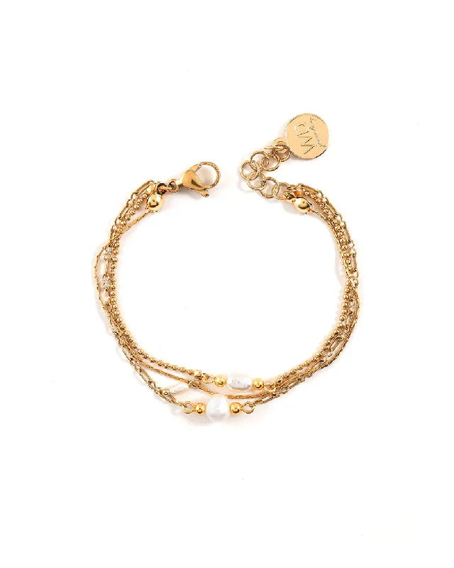 Custom Gold Bracelet for Mom-Andrina Gold Bracelet