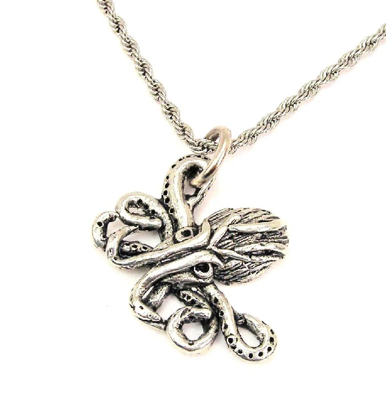 Simple Diamond Necklace-Cthulu Single Charm Necklace